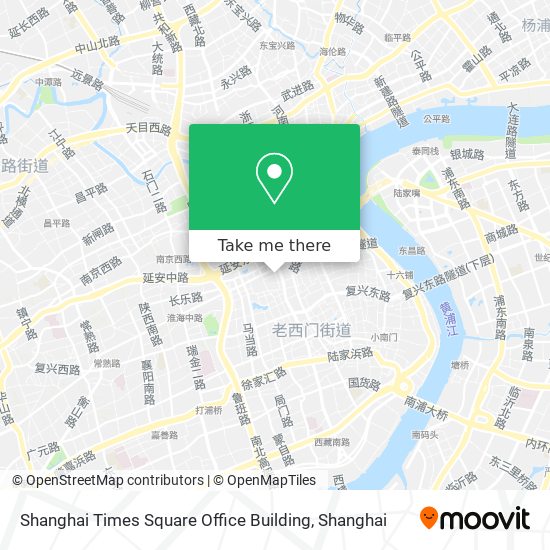 Shanghai Times Square Office Building map