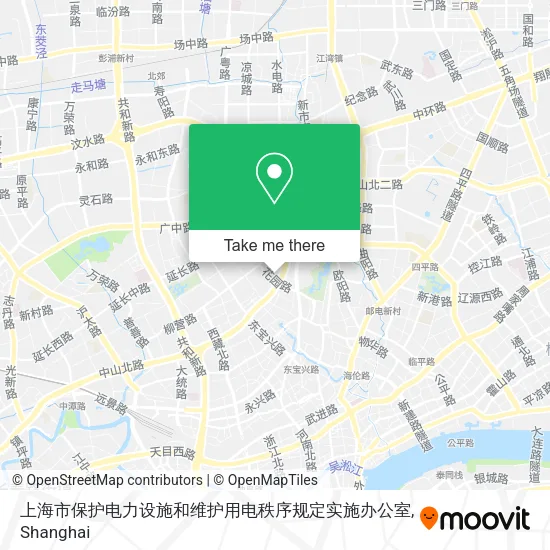 上海市保护电力设施和维护用电秩序规定实施办公室 map