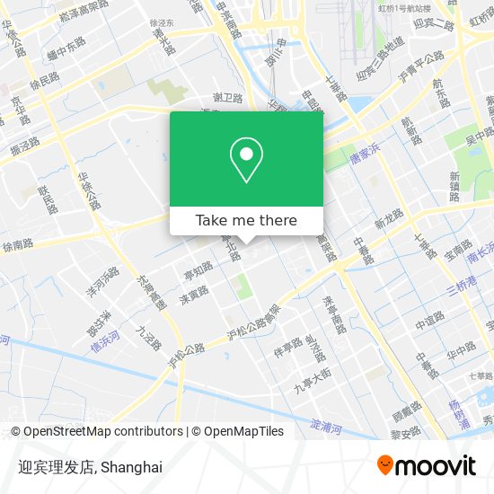 迎宾理发店 map