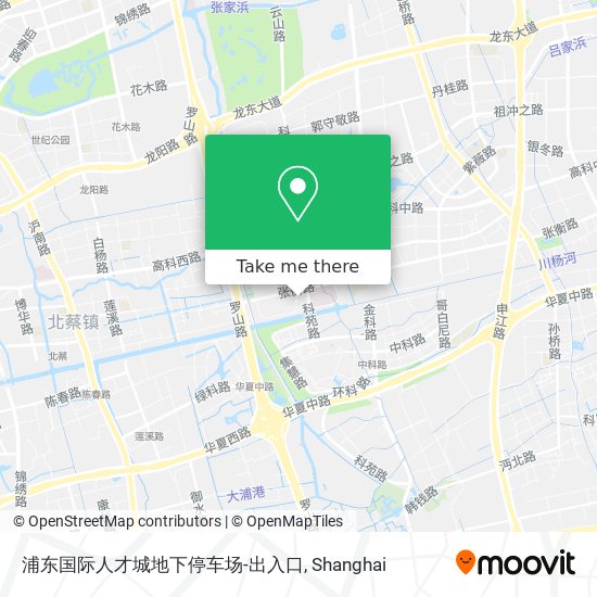 浦东国际人才城地下停车场-出入口 map