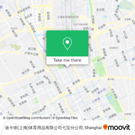 迪卡侬(上海)体育用品有限公司七宝分公司 map