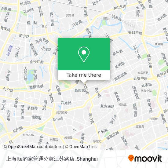 上海Ita的家普通公寓江苏路店 map