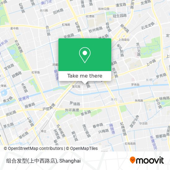 组合发型(上中西路店) map