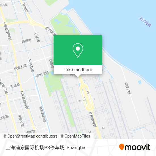 上海浦东国际机场P3停车场 map