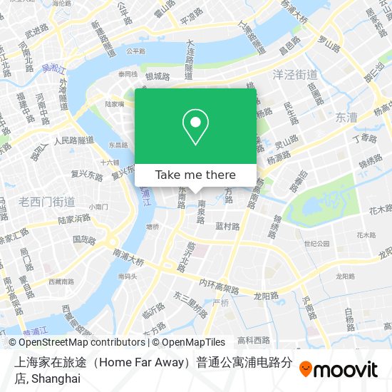 上海家在旅途（Home Far Away）普通公寓浦电路分店 map