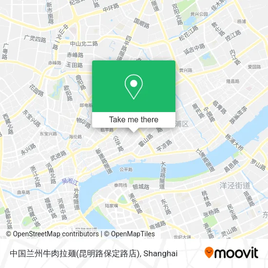 中国兰州牛肉拉麺(昆明路保定路店) map