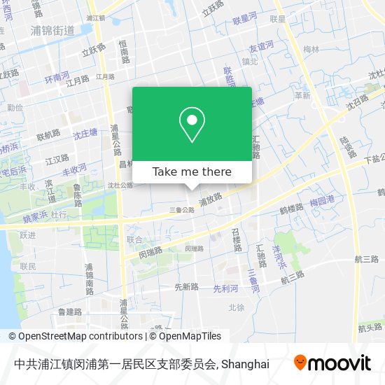 中共浦江镇闵浦第一居民区支部委员会 map