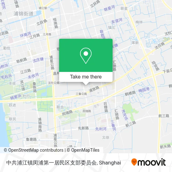 中共浦江镇闵浦第一居民区支部委员会 map