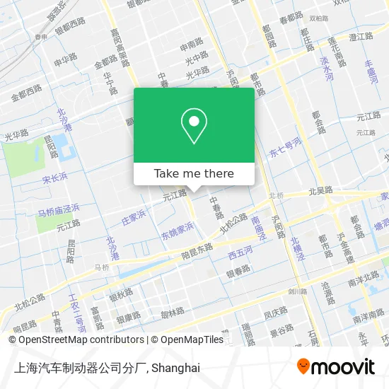 上海汽车制动器公司分厂 map