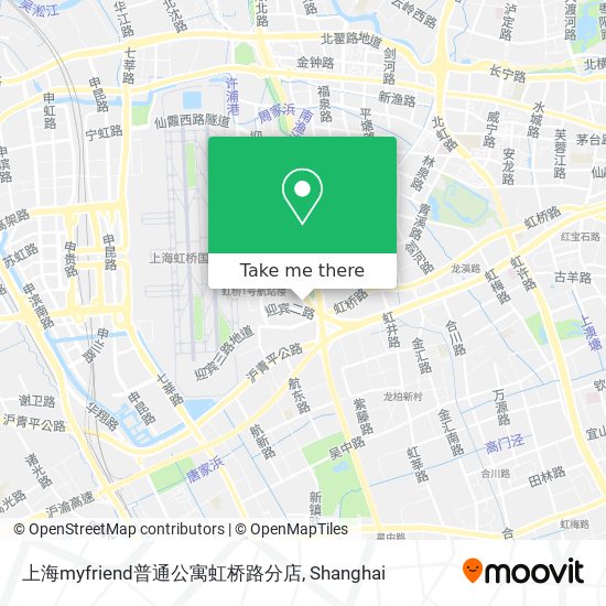 上海myfriend普通公寓虹桥路分店 map