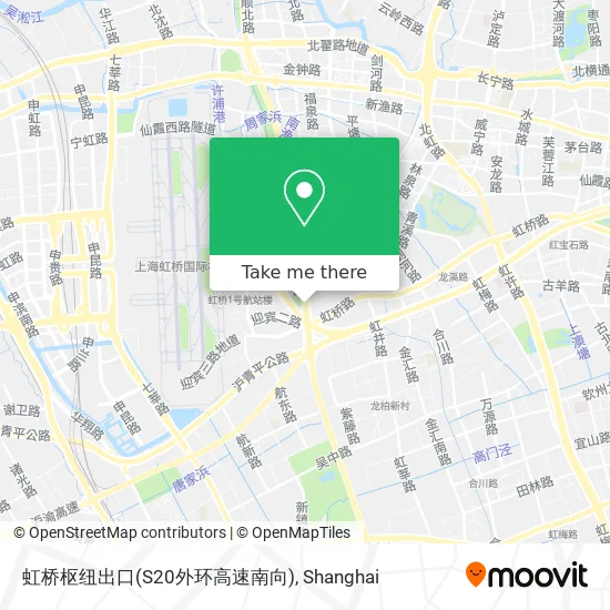 虹桥枢纽出口(S20外环高速南向) map