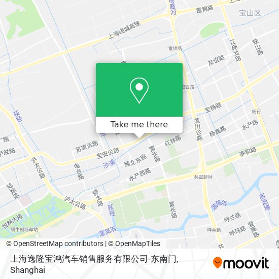 上海逸隆宝鸿汽车销售服务有限公司-东南门 map