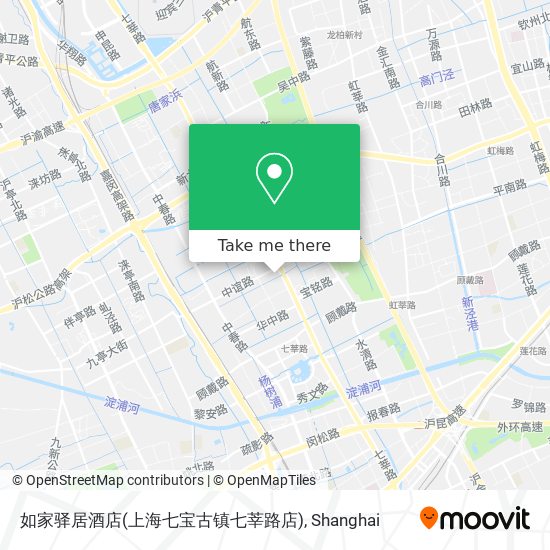 如家驿居酒店(上海七宝古镇七莘路店) map