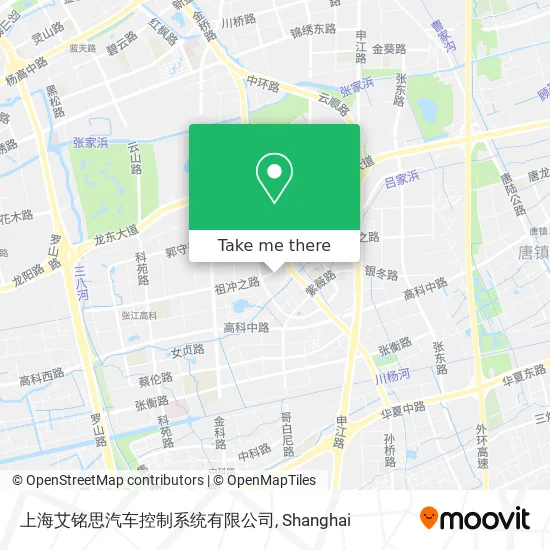 上海艾铭思汽车控制系统有限公司 map