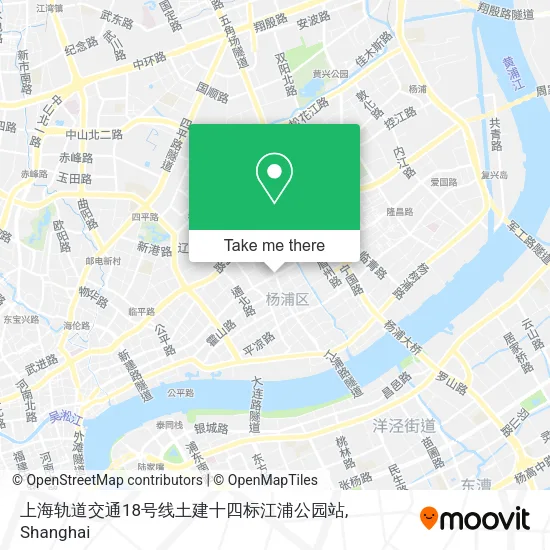 上海轨道交通18号线土建十四标江浦公园站 map