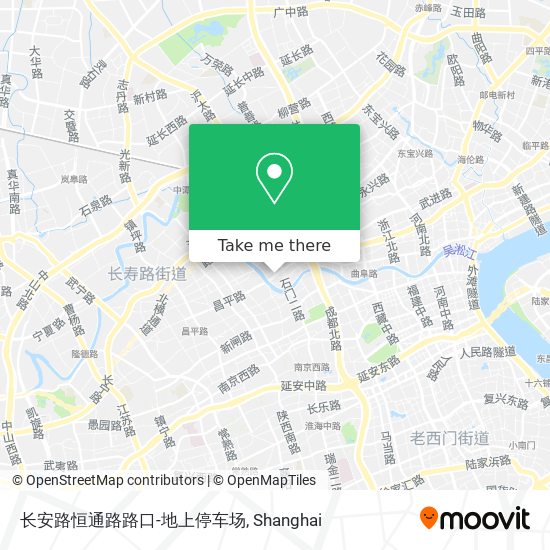 长安路恒通路路口-地上停车场 map