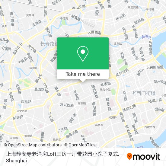 上海静安寺老洋房Loft三房一厅带花园小院子复式 map