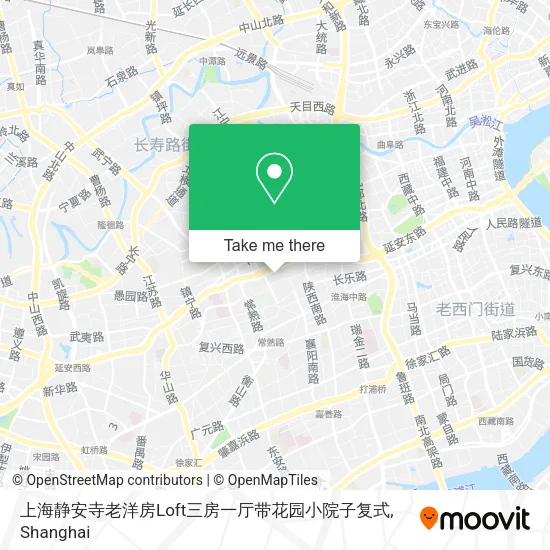 上海静安寺老洋房Loft三房一厅带花园小院子复式 map