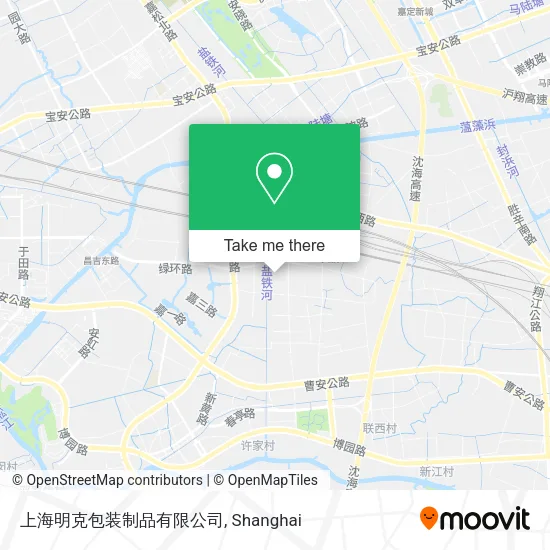 上海明克包装制品有限公司 map