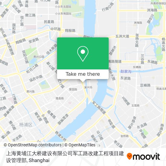 上海黄埔江大桥建设有限公司军工路改建工程项目建设管理部 map
