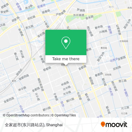 全家超市(东川路站店) map