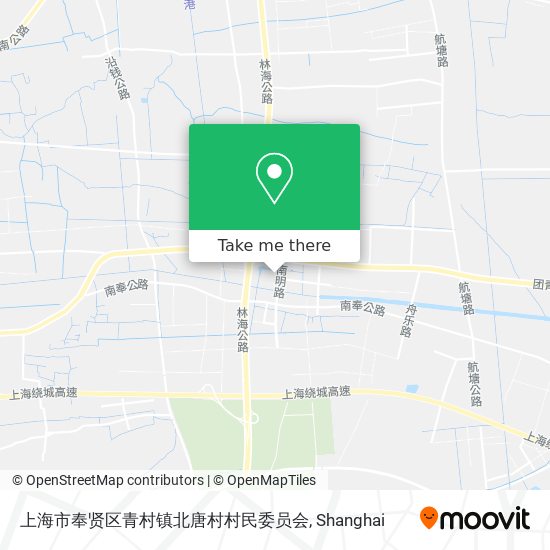 上海市奉贤区青村镇北唐村村民委员会 map