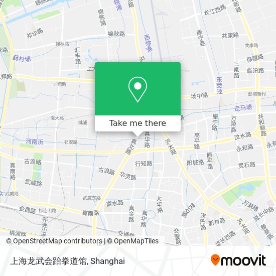 上海龙武会跆拳道馆 map