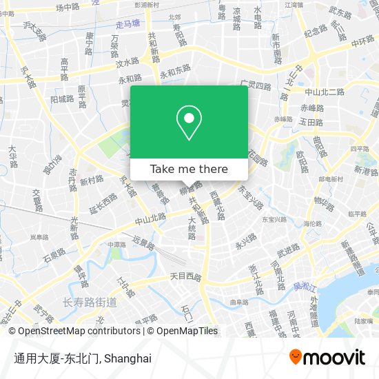 通用大厦-东北门 map