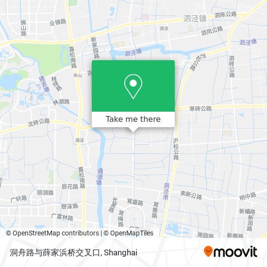 洞舟路与薛家浜桥交叉口 map