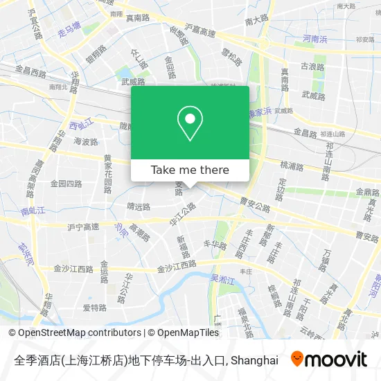 全季酒店(上海江桥店)地下停车场-出入口 map