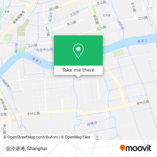 金泾港滩 map