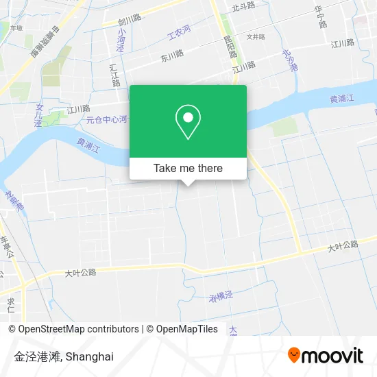 金泾港滩 map