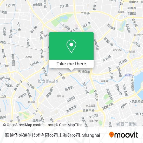 联通华盛通信技术有限公司上海分公司 map