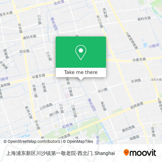 上海浦东新区川沙镇第一敬老院-西北门 map