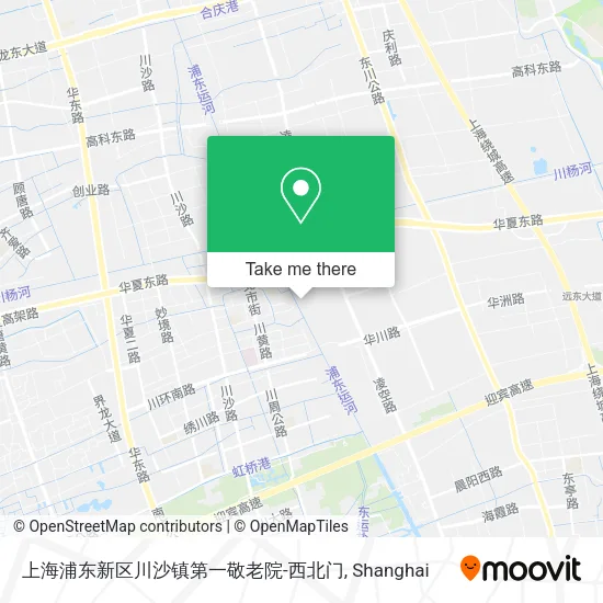 上海浦东新区川沙镇第一敬老院-西北门 map