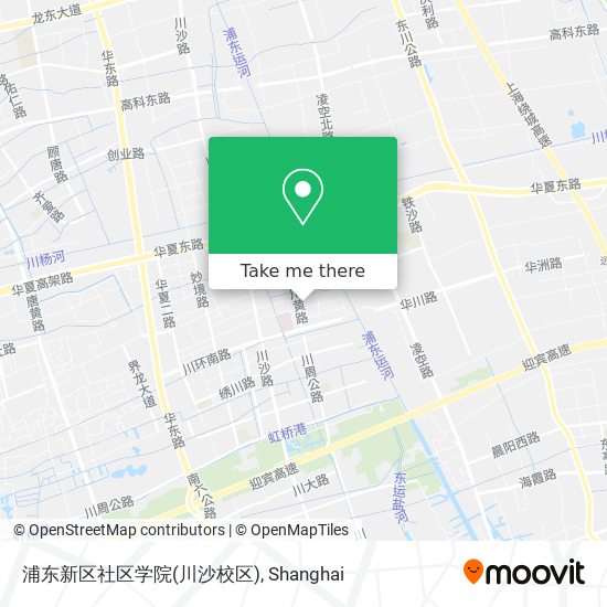 浦东新区社区学院(川沙校区) map
