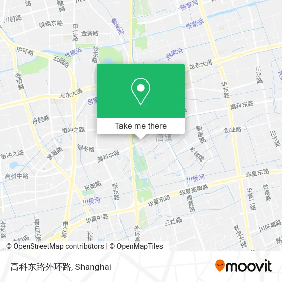高科东路外环路 map