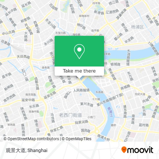 观景大道 map