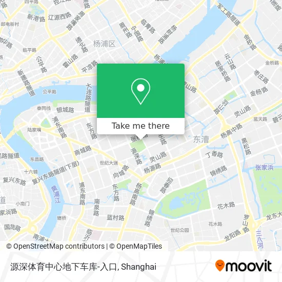 源深体育中心地下车库-入口 map