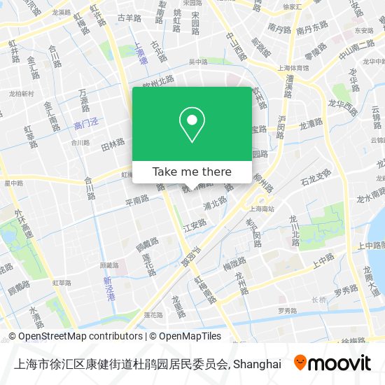 上海市徐汇区康健街道杜鹃园居民委员会 map
