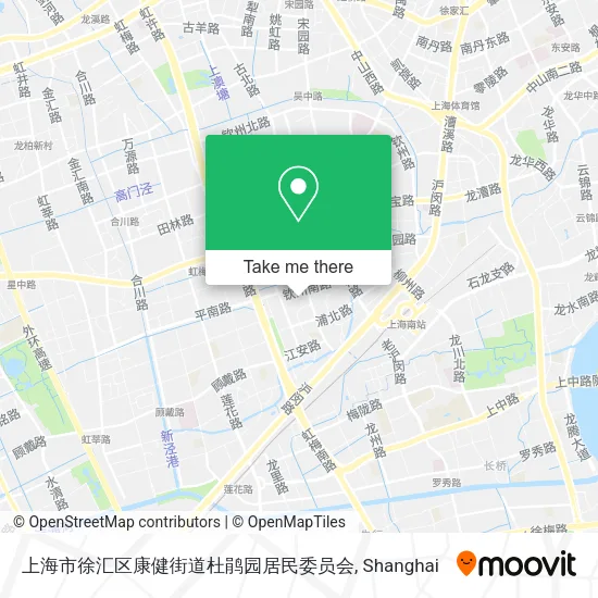 上海市徐汇区康健街道杜鹃园居民委员会 map