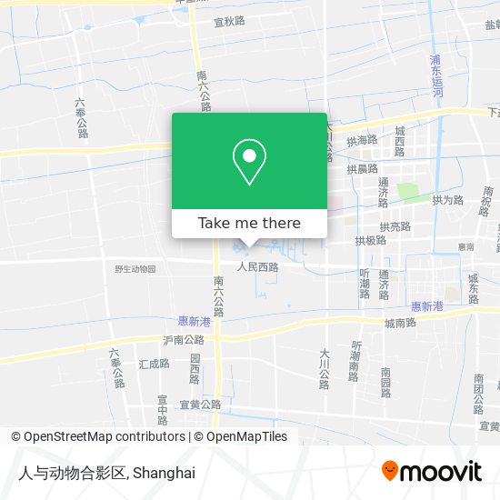 人与动物合影区 map