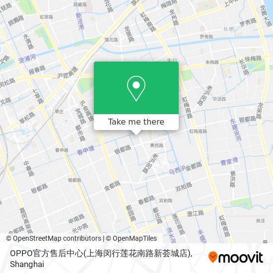 OPPO官方售后中心(上海闵行莲花南路新荟城店) map