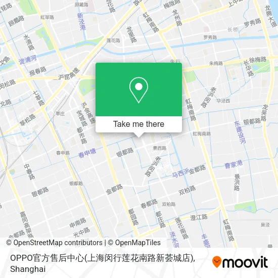 OPPO官方售后中心(上海闵行莲花南路新荟城店) map