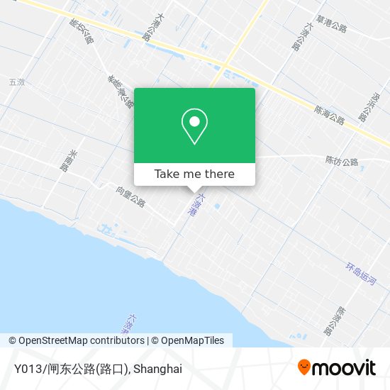 Y013/闸东公路(路口) map