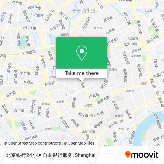 北京银行24小区自助银行服务 map