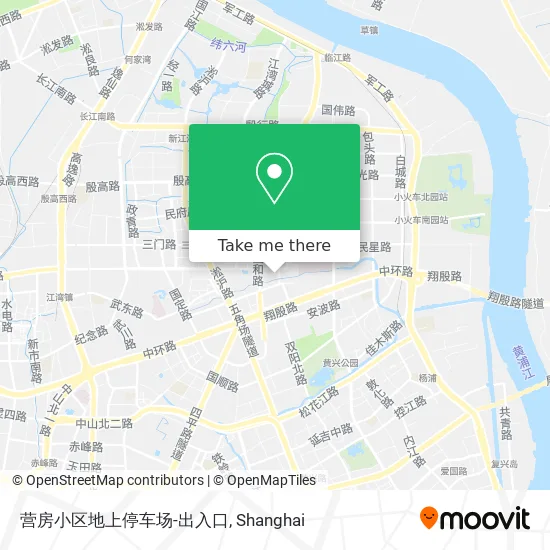 营房小区地上停车场-出入口 map