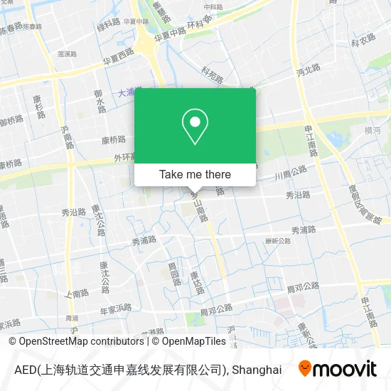 AED(上海轨道交通申嘉线发展有限公司) map