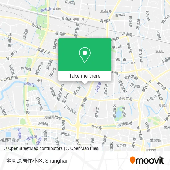 窒真原居住小区 map