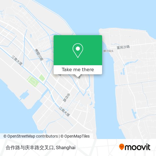 合作路与庆丰路交叉口 map